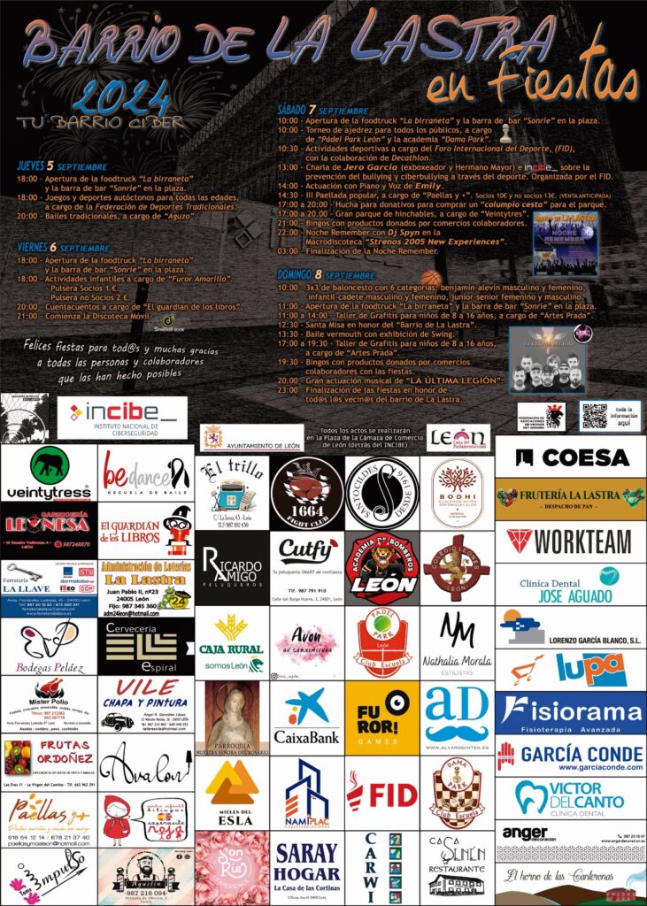 Cartel oficial fiestas de La Lastra 2024