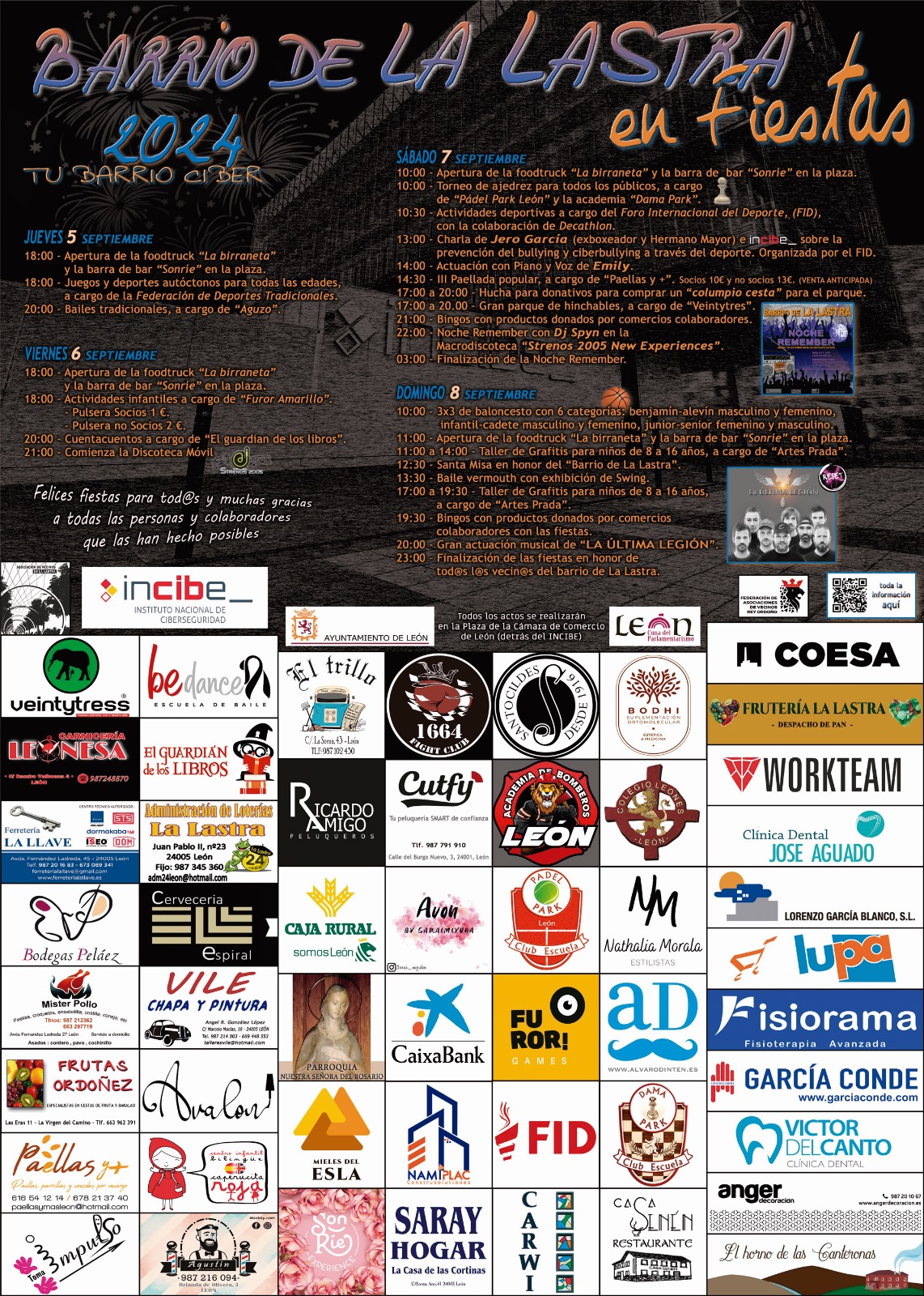 Cartel oficial fiestas de La Lastra 2024