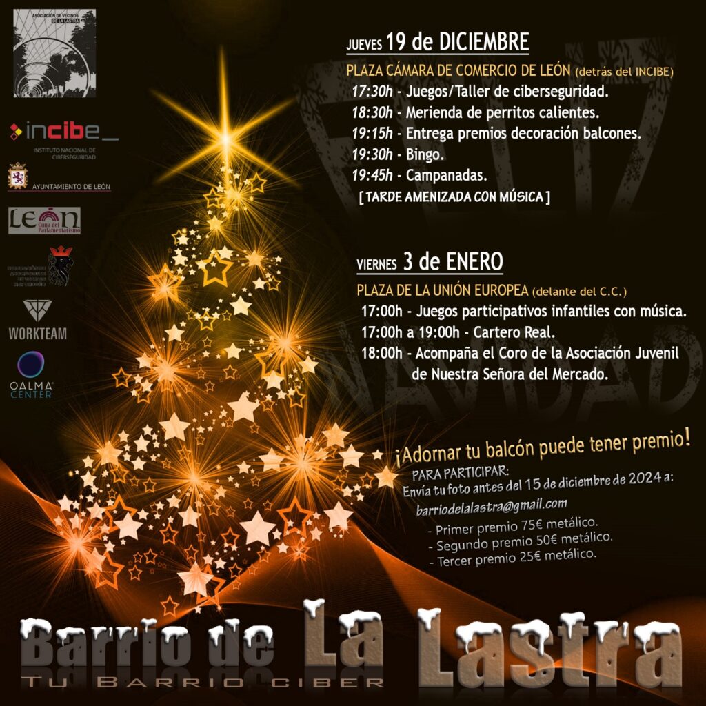 Actividades navidad 2024 Barrio La Lastra
