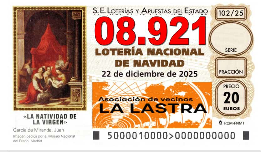 Décimo de la lotería nacional 2025 la lastra