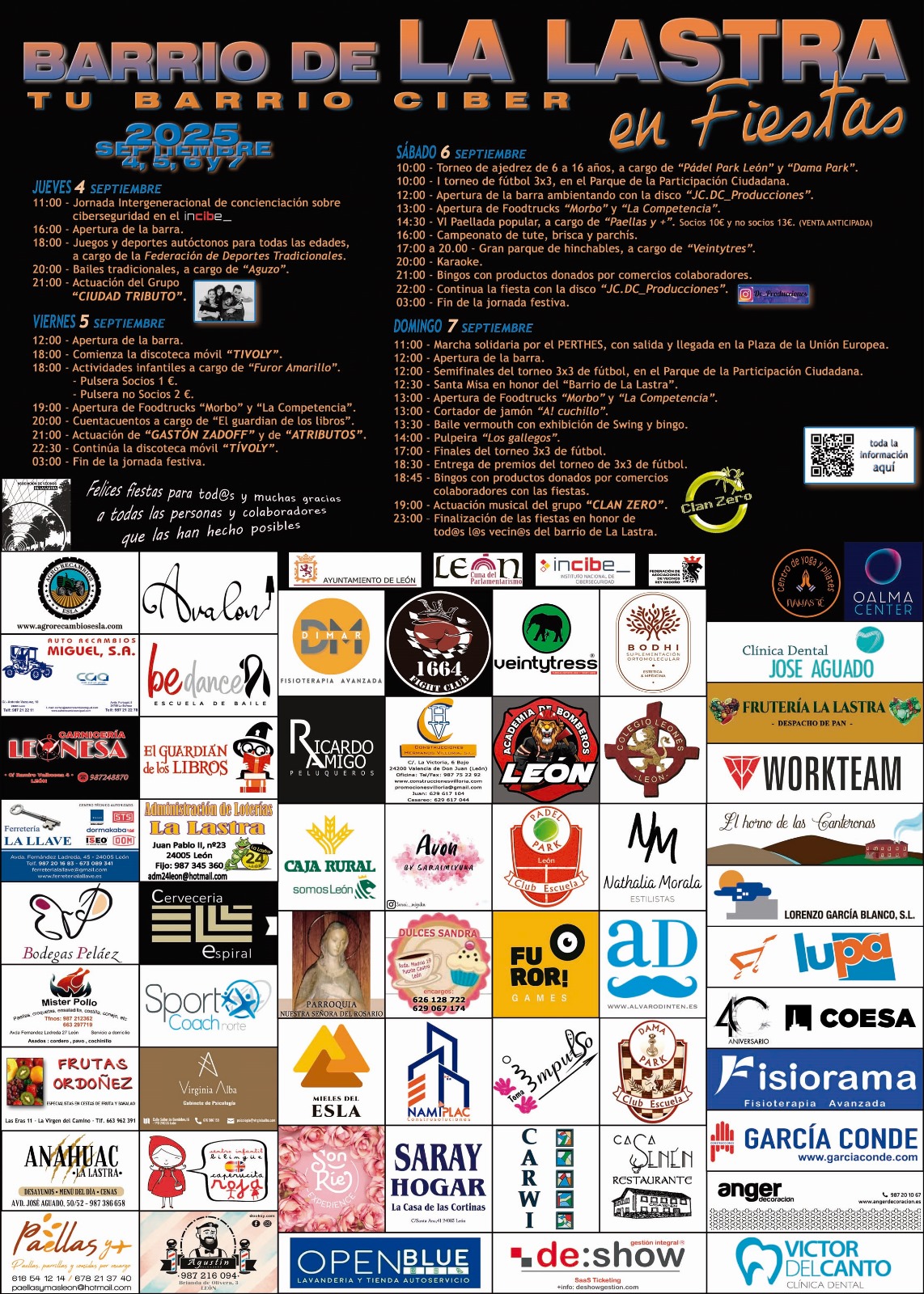 Cartel de fiestas del Barrio de La Lastra 2025 Cartel de fiestas del Barrio de La Lastra 2025