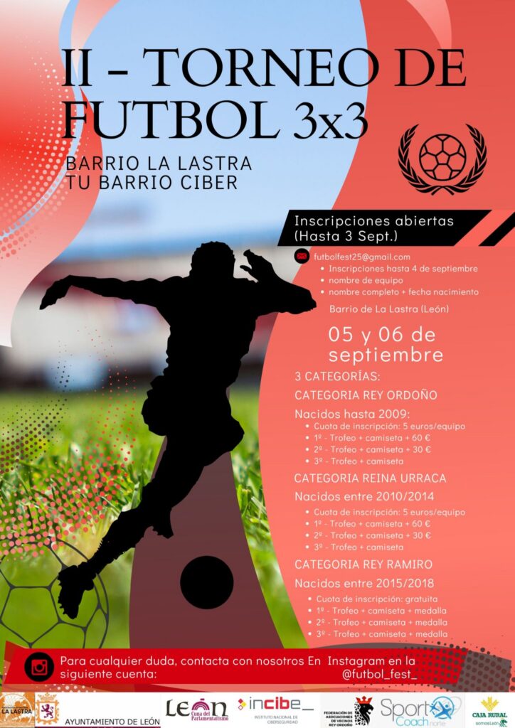 Cartel torneo futbol 3x3 2026